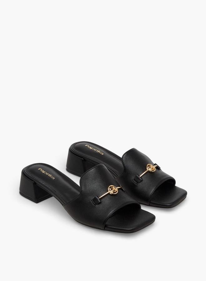 بابريكا صنادل بكعب عريض للنساء - Image 2